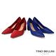 Tino Bellini 巴西進口沖孔尖頭方跟鞋FWDV027-2(紅色) product thumbnail 5