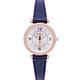 FOSSIL 甜美風格款錶框鑲鑽皮革錶帶手錶(ES5295)-銀色面x藍色系/28mm product thumbnail 2