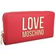 LOVE MOSCHINO 金色字母拉鍊長夾(紅色) product thumbnail 3