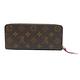 Louis Vuitton Clemence系列 Monogram帆布拉鍊長夾(M60742-紫紅) product thumbnail 2