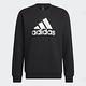 adidas 上衣 男款 長袖上衣 大學T 運動 亞規 MH CREW SWT 黑 HM2960 product thumbnail 2