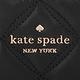 Kate spade 金桃字菱格紋皮革拉鍊多卡夾零錢包(黑) product thumbnail 6