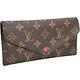 LV M60708 JOSEPHINE 經典Monogram釦式長夾(紫紅色) product thumbnail 3