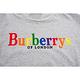 BURBERRY 新款彩虹英文字LOGO棉質T恤 (灰色) product thumbnail 6