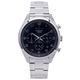 SEIKO 耀眼尊爵風三眼計時皮革錶帶款手錶(SSB295P1)-黑面/42mm product thumbnail 2