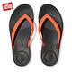 【FitFlop】IQUSHION ERGONOMIC FLIP-FLOPS 輕量人體工學夾腳涼鞋-男(黑色/霓虹橙) product thumbnail 4