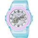 CASIO 卡西歐 BABY-G 雙顯手錶BGA-270-2A-藍x粉紅/46.3mm product thumbnail 2