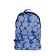 HAPI+TAS 日本原廠授權 可手提摺疊後背包 深藍塗鴉花朵 旅行袋 摺疊收納袋 購物袋 product thumbnail 2