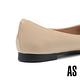 低跟鞋 AS 華麗典雅晶鑽方釦亮感全真皮尖頭低跟鞋－米 product thumbnail 4