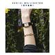 Daniel Wellington DW DW Bound 32x22mm 經典摩登寂靜黑皮革方錶(玫瑰金) product thumbnail 7