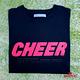 BRAPPERS 女款 CHEER印花寬T-黑 product thumbnail 6