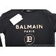 BALMAIN 童裝 燙金品牌字母徽標黑色棉質上衣 大學T product thumbnail 3