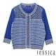 JESSICA-高雅珠飾條紋七分袖針織開襟衫（藍） product thumbnail 6