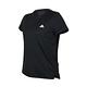 ADIDAS 女吸濕排汗短袖T恤-慢跑 路跑 運動 上衣 愛迪達 GL3788 黑白 product thumbnail 2