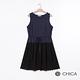 CHICA 簡約氣質蕾絲小裙襬假兩件設計洋裝(2色) product thumbnail 8