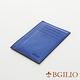 義大利BGilio-都會十字紋牛皮輕薄卡片夾-藍色-2299.310-09 product thumbnail 2