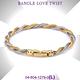 CHARRIOL夏利豪 Bangle Love Twist 真愛金銀雙索手環L款 C6(04-804-1279-0) product thumbnail 6