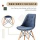 E-home EMSFC北歐布面拉扣軟墊櫸木腳餐椅-三色可選 product thumbnail 7