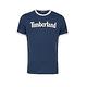 Timberland 男款藍色品牌圖案短袖T袖|A1W19 product thumbnail 2