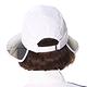 【Lynx Golf】女款抗UV功能可拆式變換中空帽造型帽眉品牌印花可調式大盤帽-白色 product thumbnail 4