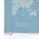 Alviero Martini 義大利地圖包 經典地圖素色方巾/L-天空藍 product thumbnail 3