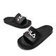 Fila 拖鞋 Sleek Slide 基本款 男女鞋 斐樂 一體式 EVA 柔軟 情侶鞋 黑 白 4S355W001 product thumbnail 7