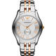 ARMANI Classic 義式時尚羅馬小秒針腕錶-銀x雙色版/43mm product thumbnail 2
