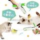 PurreCat 自動伸縮逗貓棒逗貓槍 黃綠兩色可選 趣味球羽毛 貓咪玩具 product thumbnail 9