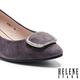高跟鞋 HELENE SPARK 輕熟高雅晶鑽飾釦羊麂皮楔型高跟鞋－紫 product thumbnail 6