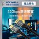 POLYWELL DisplayPort 1.4 鋁合金編織線 /灰色 /3M product thumbnail 6