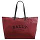 BALLY FOLDABLETOTEXLTR 經典品牌LOGO輕量尼龍摺疊托特包禮盒組(深紅-附手拿包) product thumbnail 4