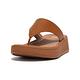 【FitFlop】F-MODE LEATHER FLATFORM TOE-POST SANDALS厚底夾脚涼鞋-女(淺褐色) product thumbnail 2