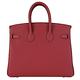 HERMES BIRKIN Togo牛皮柏金包( 25CM/褐紅K1/銀釦) product thumbnail 3