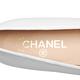 CHANEL 經典小香LOGO小羊皮X漆皮鞋頭娃娃鞋(白X黑-39.5) product thumbnail 6