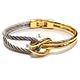 CHARRIOL夏利豪 Bangle Celtic KNOT雙色手環 金色鐲+銀索L款 C6(04-104-1277-0) product thumbnail 2