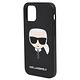 KARL LAGERFELD卡爾公仔圖樣Iphone 12mini防刮紋手機殼5.4"(黑) product thumbnail 3