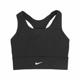 Nike 運動內衣 Padded Longline 女款 黑 彈性 加長版 美背 瑜珈 路跑 健身 中度支撐 CZ4497-010 product thumbnail 2