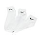 Nike 襪子 薄款 Lightweight Ankle 男女款 白 三雙入 短襪 SX7677-100 product thumbnail 5