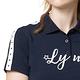 【Lynx Golf】Korea 女款兩肩織標設計Lynx字樣印花短袖POLO衫-深藍色 product thumbnail 8