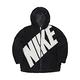 Nike 外套 NSW Jacket 女款 黑 白 寬版 毛絨絨 連帽 大Logo 毛毛外套 FB8696-010 product thumbnail 2