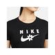 Nike 短袖上衣 NSW Tee 女款 黑 修身 小花 印花 女款 短T DN5859-010 product thumbnail 5