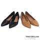 Tino Bellini 巴西進口細緻皮紋舒足低跟鞋_ 棕 product thumbnail 3