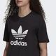 Adidas trefoil T-shirt [H06642] 男女 短袖 上衣 T恤 運動 休閒 愛迪達 黑 product thumbnail 5