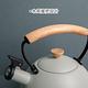 《La Cafetiere》木柄不鏽鋼笛音壺(米灰1.6L) | 煮水壺 燒水壺 product thumbnail 4