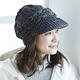 日本COGIT抗寒保暖條紋編織遮耳帽(黑灰色) product thumbnail 2