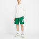 Nike 短褲 Club Shorts 男款 綠 白 梭織 抽繩 棉褲 FN3304-365 product thumbnail 6