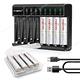 日本富士通Fujitsu 低自放電3號1900mAh充電電池組(3號8入+Dr.b@ttery八槽USB電池充電器+送電池盒*2) product thumbnail 2