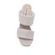 STEVE MADDEN-AFFIRM 皮質雙寬帶粗跟涼拖鞋-米白色 product thumbnail 6