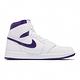 Nike 休閒鞋 Jordan 1 High OG 男女鞋 經典款 AJ1 情侶穿搭 皮革 白 金屬紫 CD0461-151 product thumbnail 3