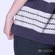 CHICA 條狀幾何織紋六分袖圓領針織衫(3色) product thumbnail 6